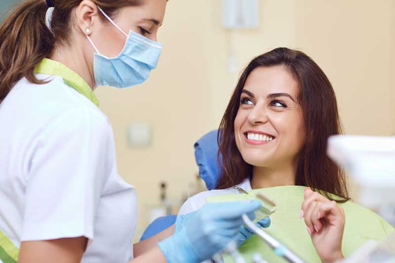 Patient in Dental with Dentist