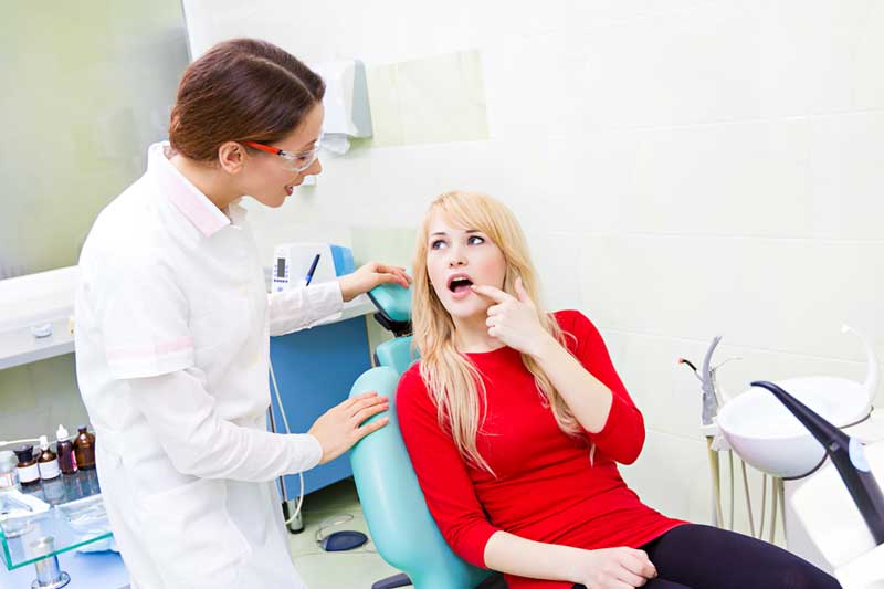 Patient in Dental with Dentist