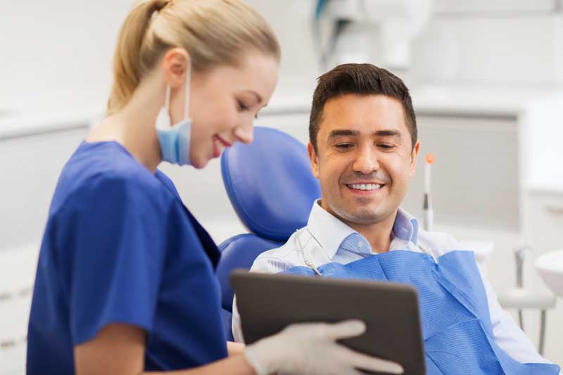 Patient in Dental with Dentist