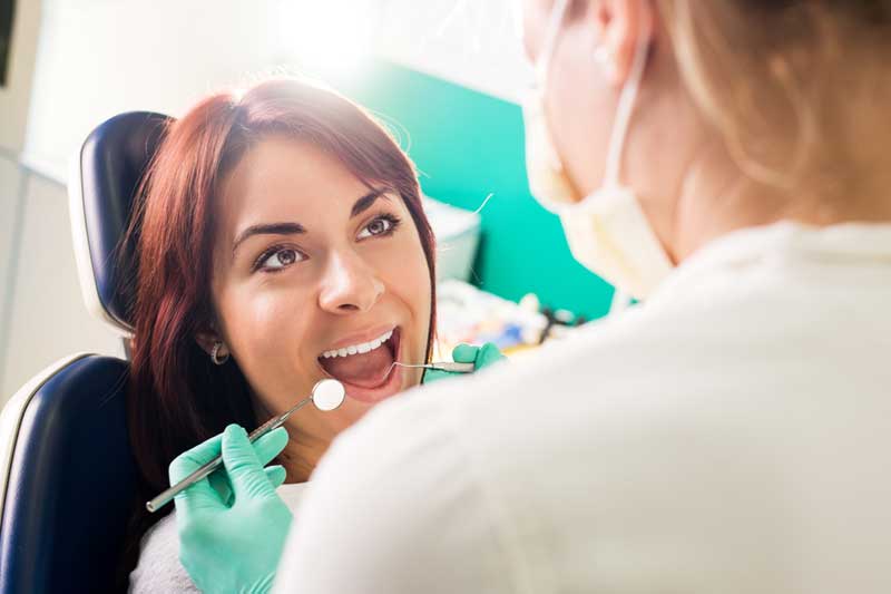 Patient in Dental with Dentist