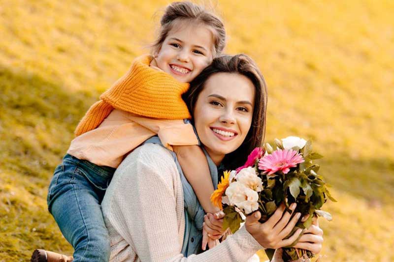 Happy Mother and daughter