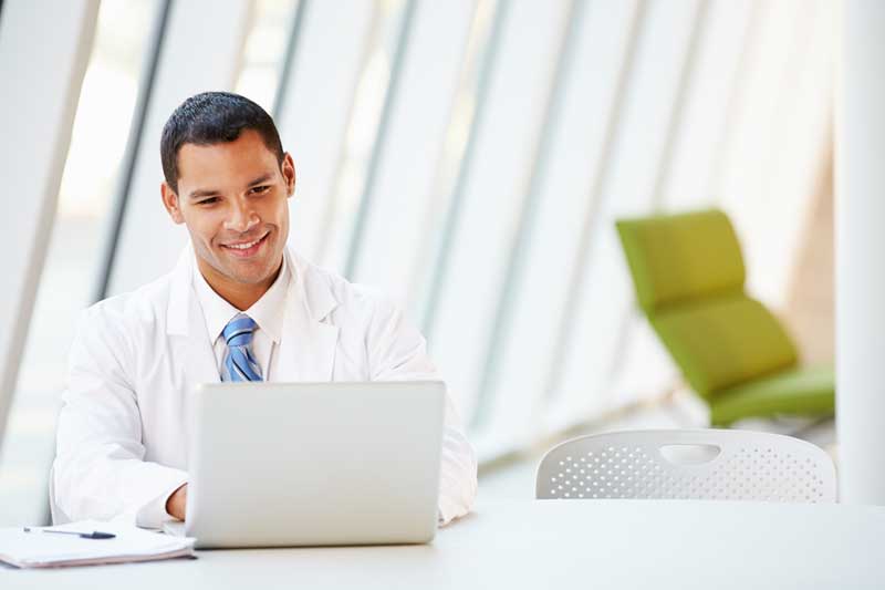 Man Working With Laptop